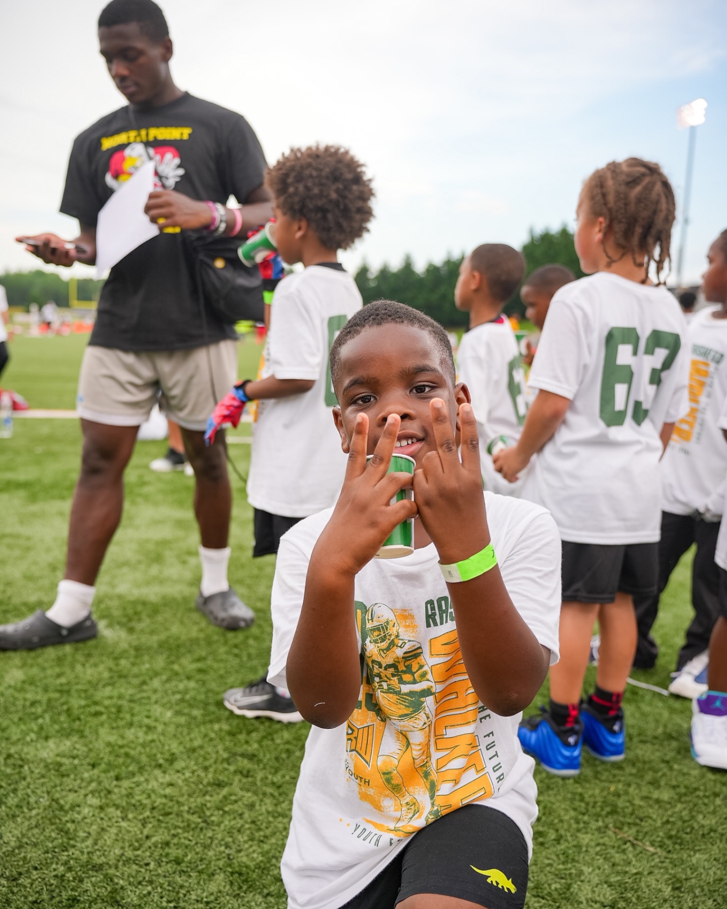 Rasheed Walker 2025 Youth Football Camp moment 2