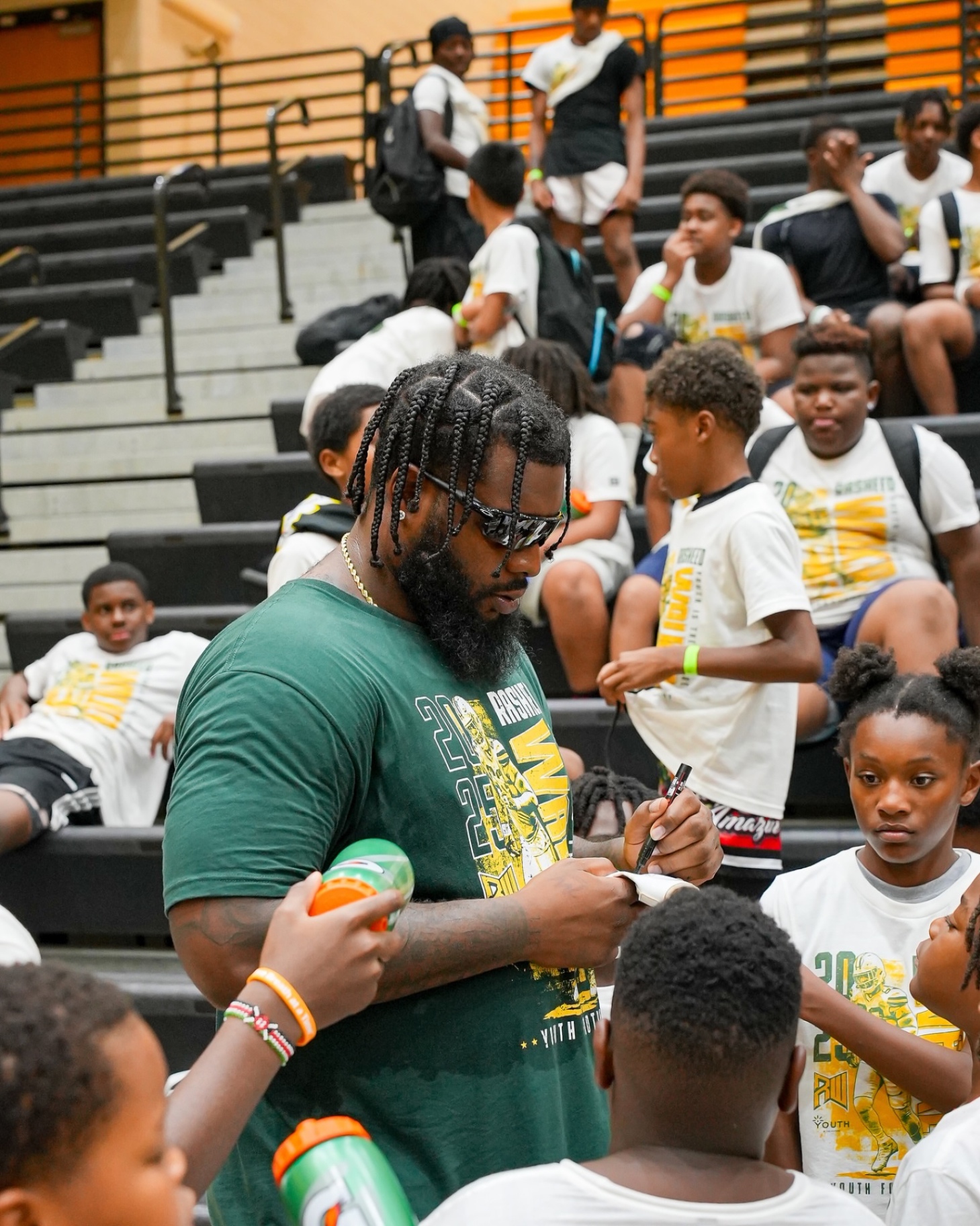 Rasheed Walker 2025 Youth Football Camp moment 6