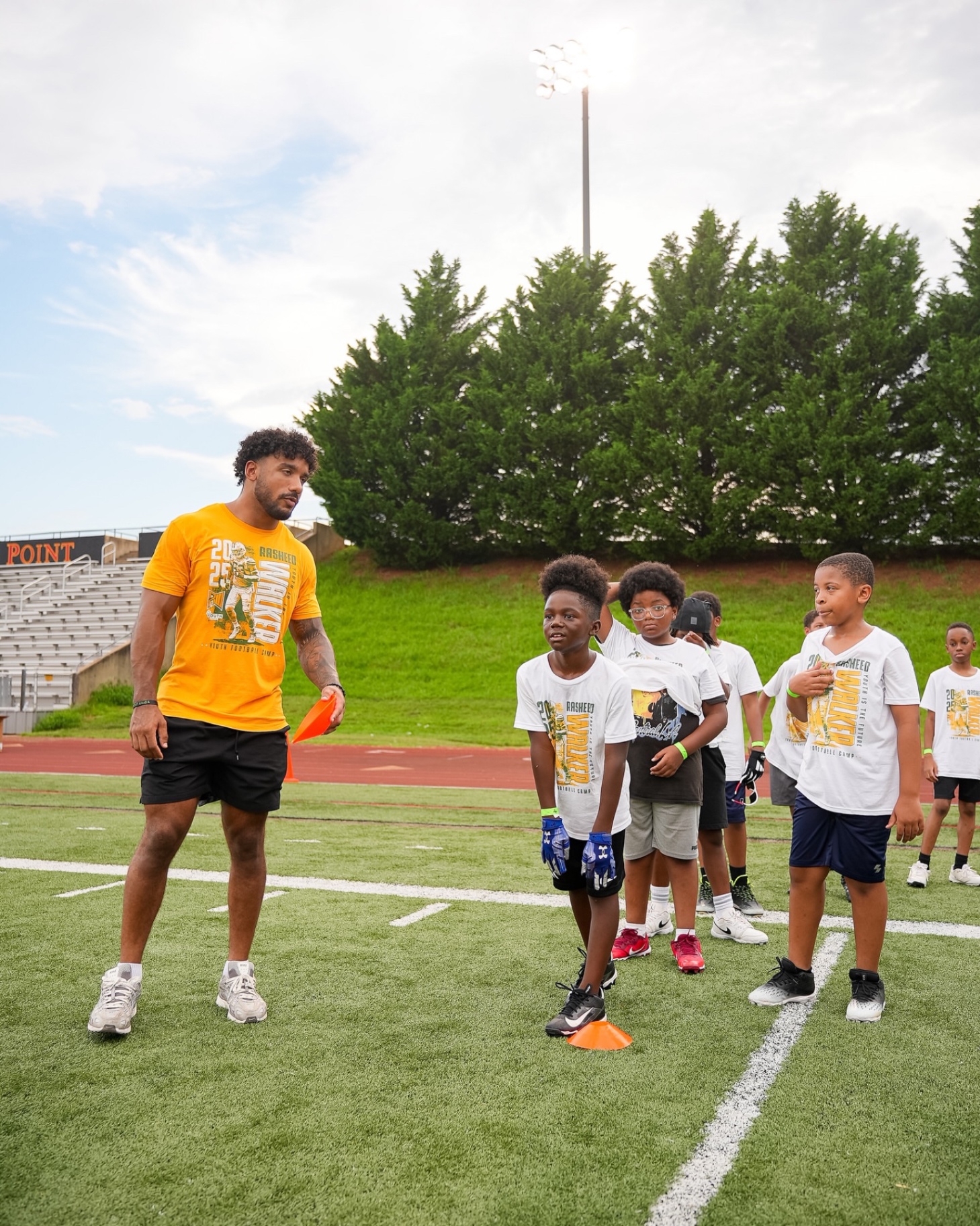 Rasheed Walker 2025 Youth Football Camp moment 9